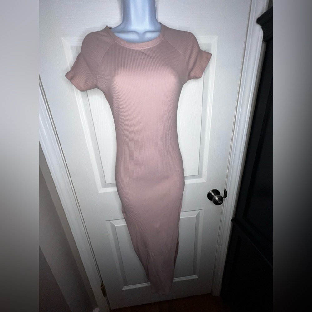 Victoria's Secret PINK Women’s X Small Wanna Be Pink Short Sleeve Midi Dress XS - Picture 3 of 15